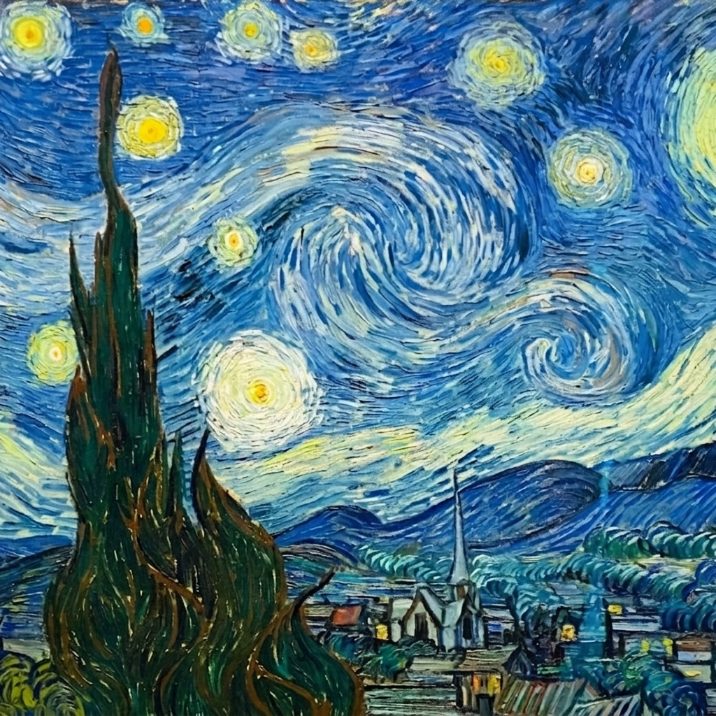 La noche estrellada de Vincent van Gogh, óleo original de 1889